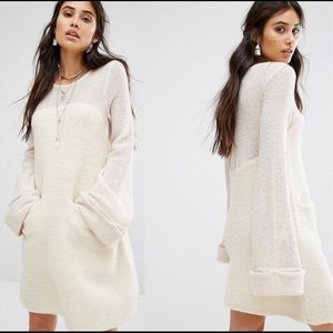 COPY - FREE PEOPLE White Rabbit Sweater Dress XS